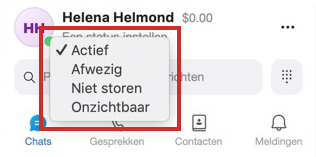 Status wijzigen
